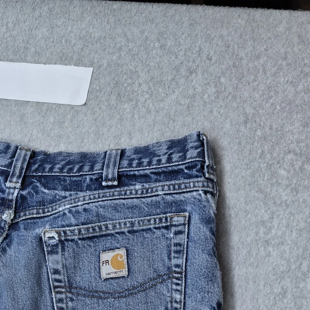 Carhartt FR Men Jeans Blue Denim Workwear 30